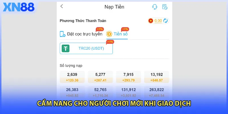 Cẩm nang cho người chơi mới khi giao dịch